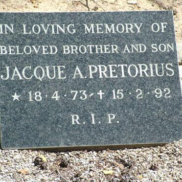 PRETORIUS Jacque A. 1973-1992