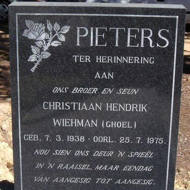 PIETERS Christiaan Hendrik Wehman 1938-1975