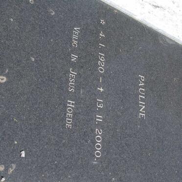 REDELINGHUYS Pauline 1920-2000