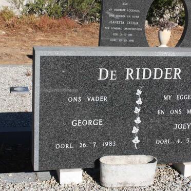 RIDDER George, de -1983 &amp; Joey -1981