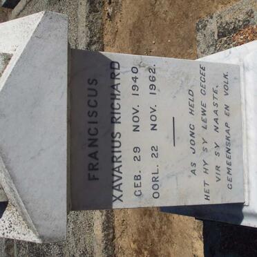 RICHARD Franciscus Xavarius 1940-1962