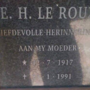 ROUX E.H., le 1917-1991