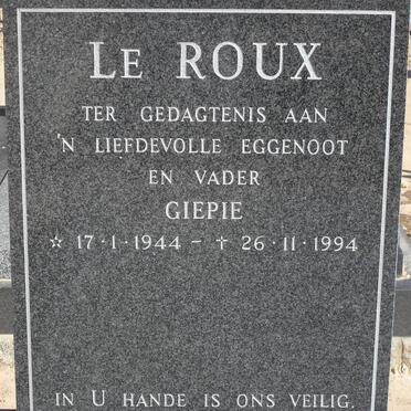 ROUX Giepie, le 1944-1994