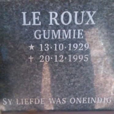 ROUX Gummie, le 1929-1995