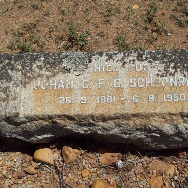 SCHOONRAAD Johan C.F.G. 1881-1950