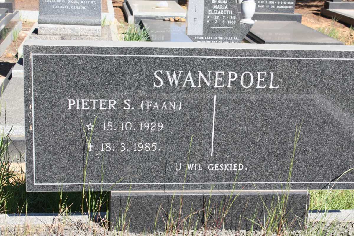 SWANEPOEL Pieter S. 1929-1985