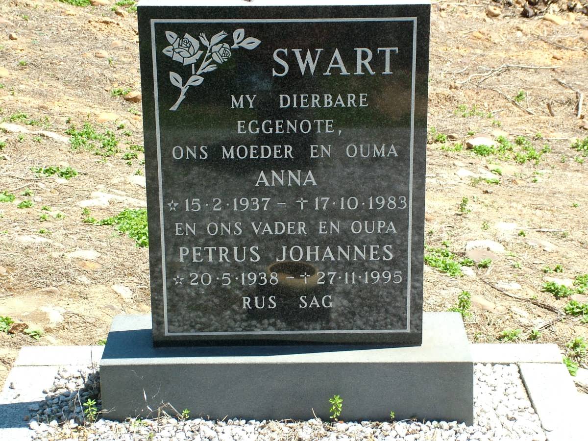 SWART Petrus Johannes 1938-1995 & Anna 1937-1983