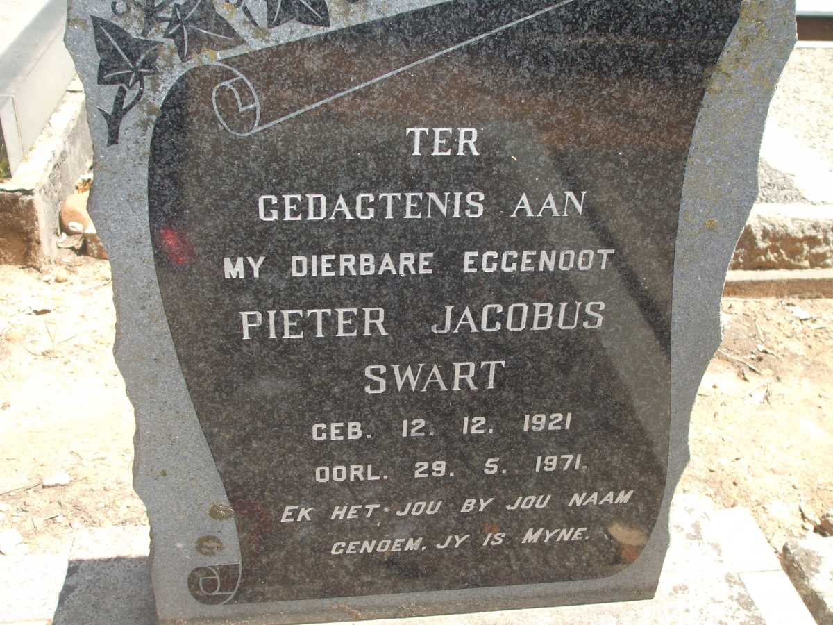 SWART Pieter Jacobus 1921-1971