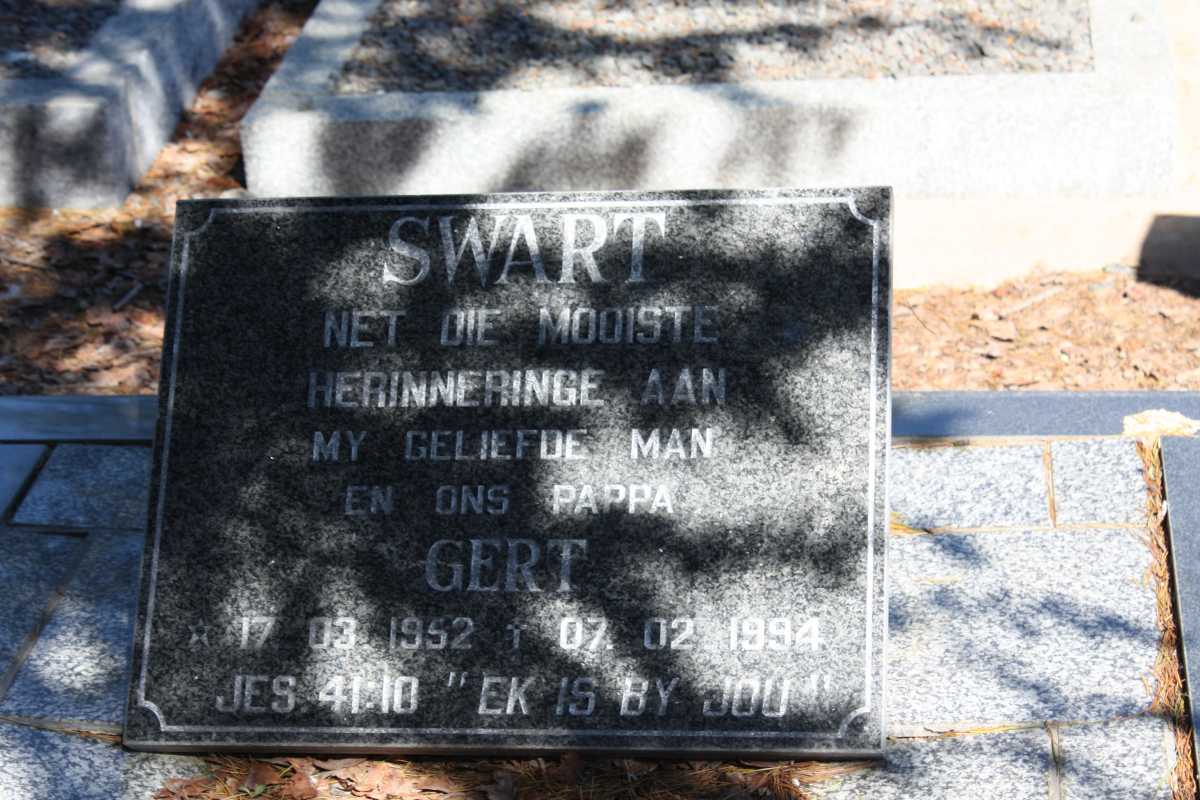 SWART Gert 1952-1994