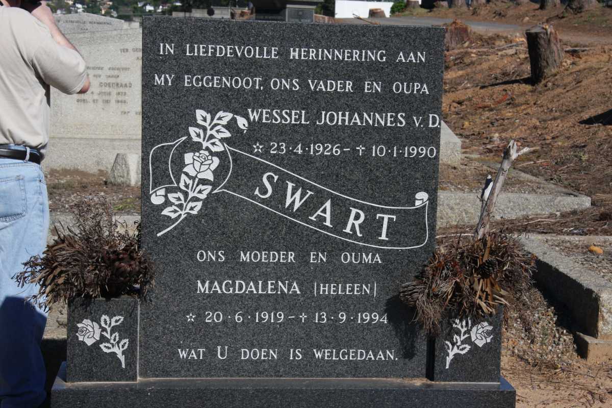 SWART Wessel Johannes v.D. 1926-1990 & Magdalena 1919-1994