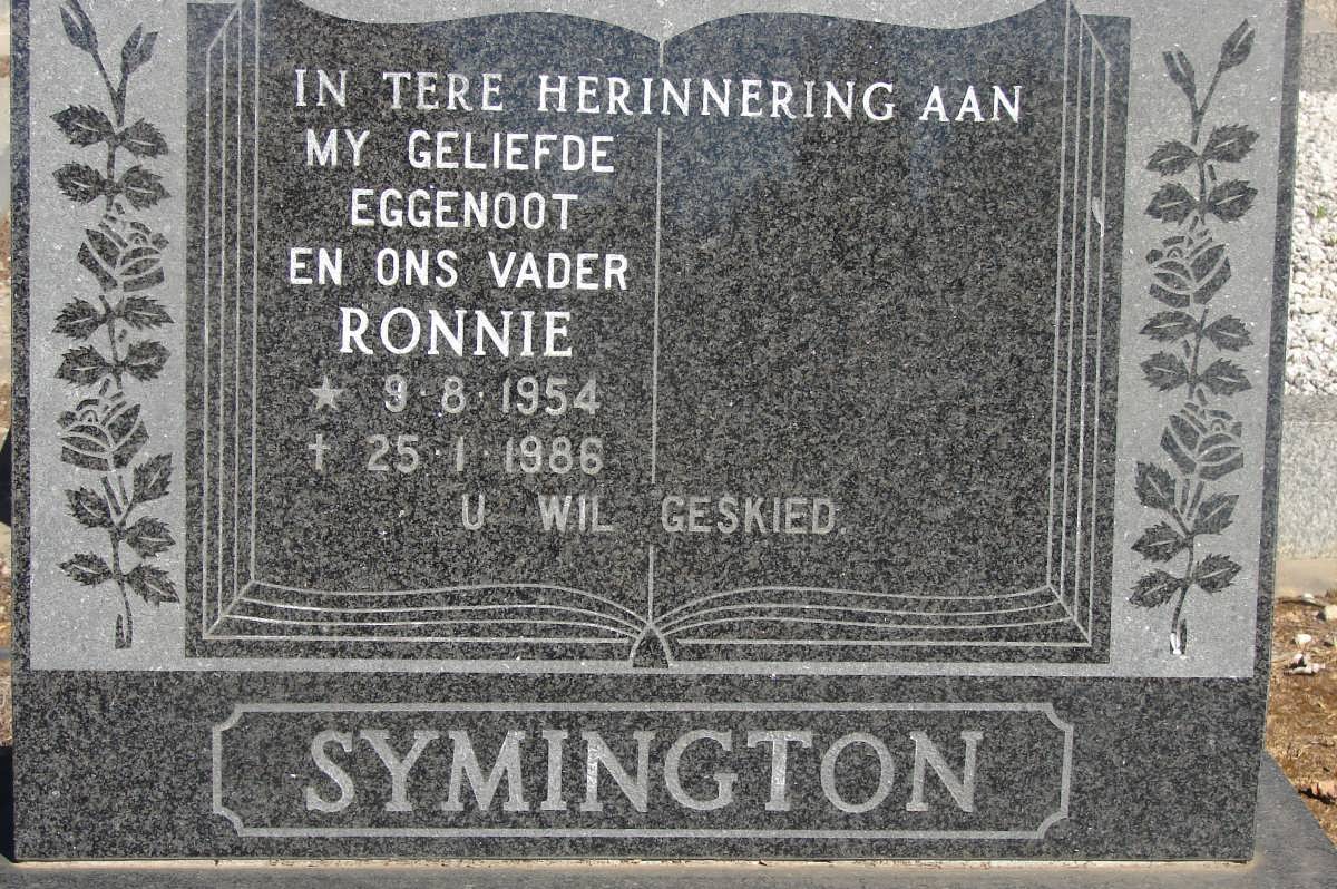 SYMINGTON Ronnie 1954-1986