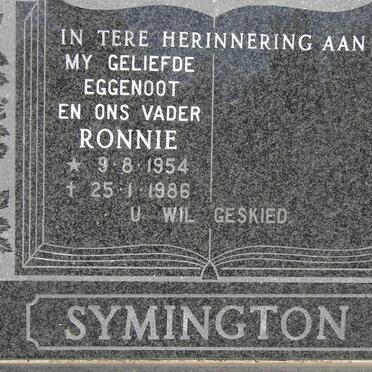 SYMINGTON Ronnie 1954-1986