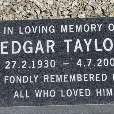 TAYLOR Edgar 1930-2004