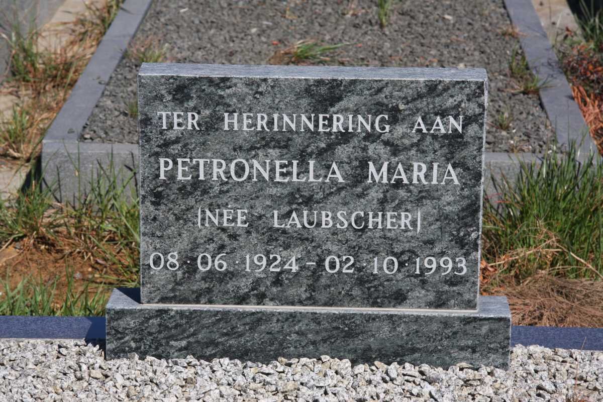 ? Petronella Maria nee LAUBSCHER 1924-1993