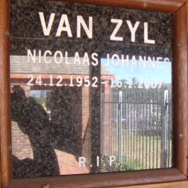 ZYL Nicolaas Johannes, van 1952-2007