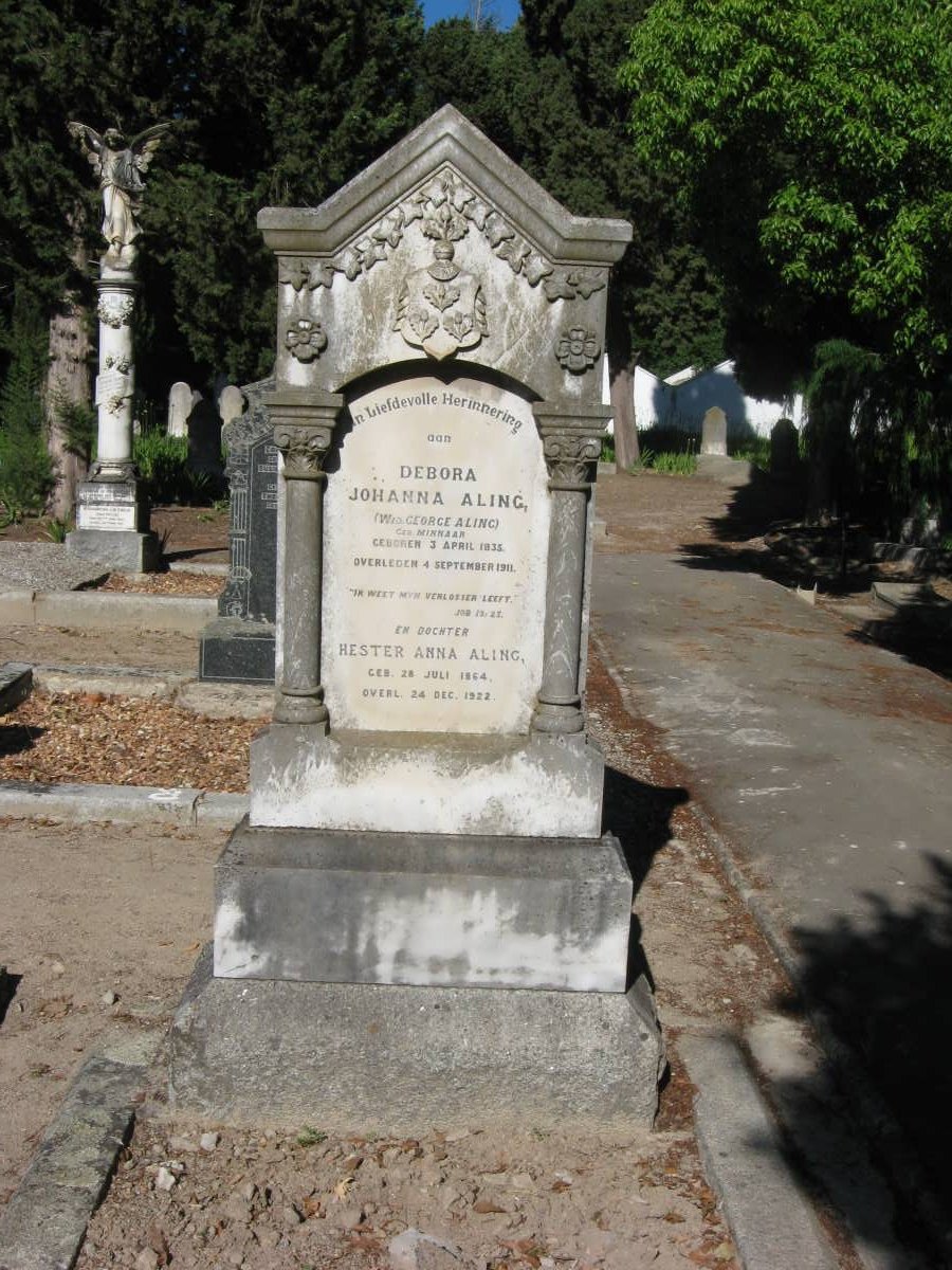 ALING Debora Johanna nee MINNAAR 1835-1911 :: ALING Hester Anna 1864-1922