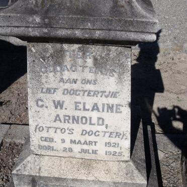 ARNOLD C.W. Elaine 1921-1925