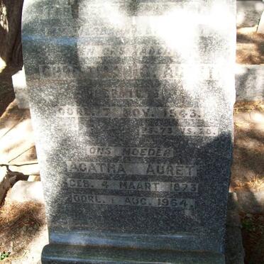 AURET Christiaan C. 1876-1943 &amp; Agatha 1873-1964