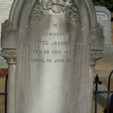 BRIERS Christoffel Jacobus 1829-1910