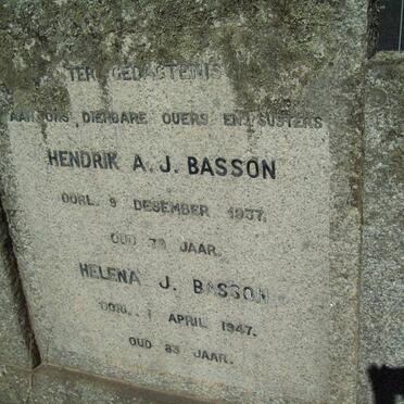 BASSON Hendrik A.J. -1937 &amp; Helena J. -1947
