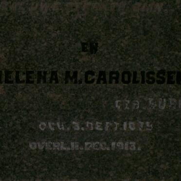 CAROLISSEN Hendrik J. 18?8-1892 &amp; Helena M. BURGERS 18??-1913