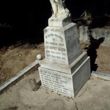 DALTON Johanna J. nee ZUIDMEER 1897-1975 :: DALTON Ian Godfrey 1930-1931