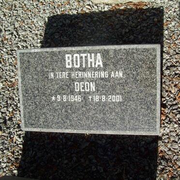 BOTHA Deon 1946-2001
