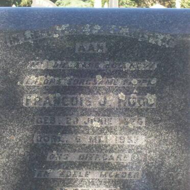 HUGO Francois J. 1876-1937 &amp; Bettie DU TOIT 1883-1969