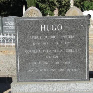 HUGO Petrus Jacobus 1884-1978 &amp; Cornelia Petronella BAM 1884-1978