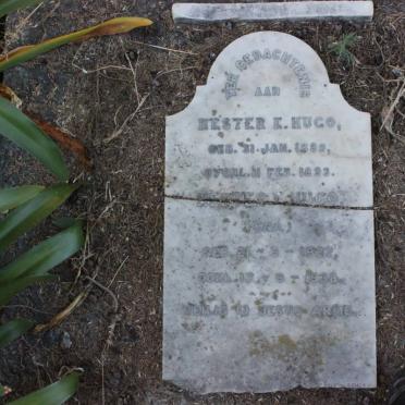 HUGO Hester E. 1889-1892 :: HUGO Hester E. 1927-1938