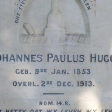 HUGO Johannes Paulus 1853-1913