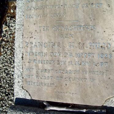 HUGO Francina H.M. 1856-1887