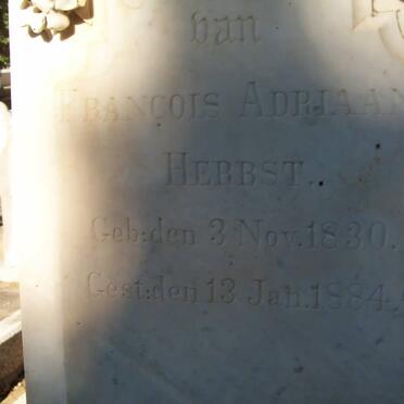 HERBST Francois Adriaan 1830-1884