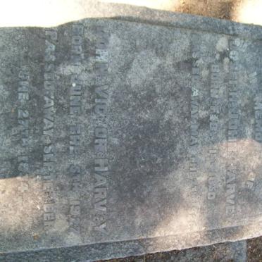 HARVEY Joseph John 18?0-1926 :: HARVEY John Victor 1927-1934