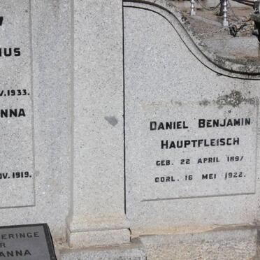 HAUPTFLEISCH Daniel Benjamin 1897-1922