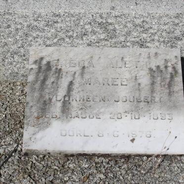 MAREE Freda Aletta formerly JOUBERT, nee NAUDE 1893-1976