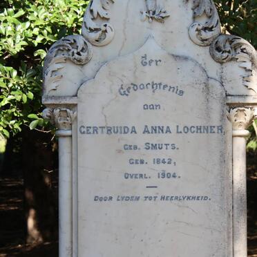 LOCHNER Gertruida Anna nee SMUTS 1842-1904