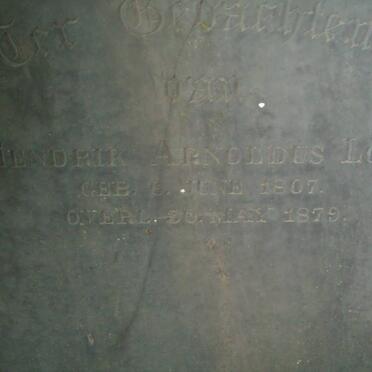 LOUW Hendrik Arnoldus 1807-1879