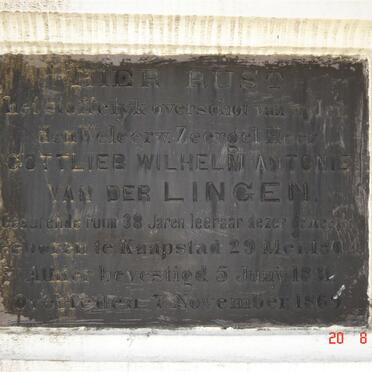 LINGEN Gottlieb Wilhelm Antonie, van der 1804-1869
