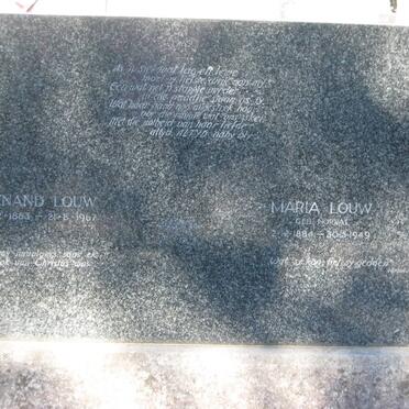 LOUW Wynand 1883-1967 &amp; Maria NORVAL 1884-1949