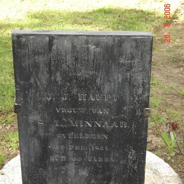 MINNAAR J.J. nee HAUPT -1954