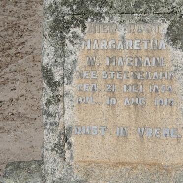 MAGNANI Margaretha W. nee STEENKAMP 1854-1918