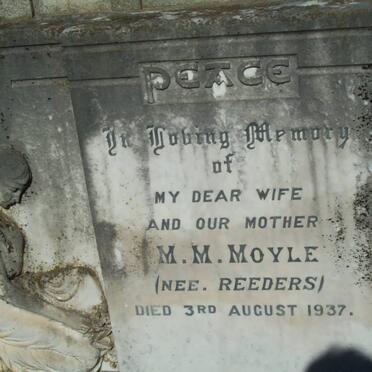 MOYLE M.M. nee REEDERS -1937