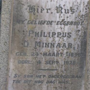 MINNAAR Philippus D. 1898-1928