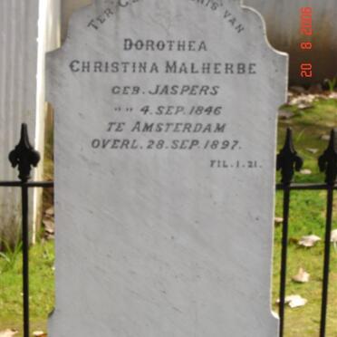 MALHERBE Dorothea Christina nee JASPERS 1846-1897