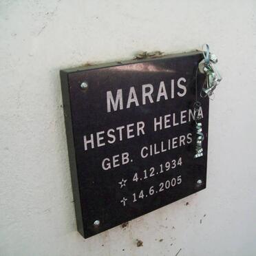 MARAIS Hester Helena nee CILLIERS 1934-2005
