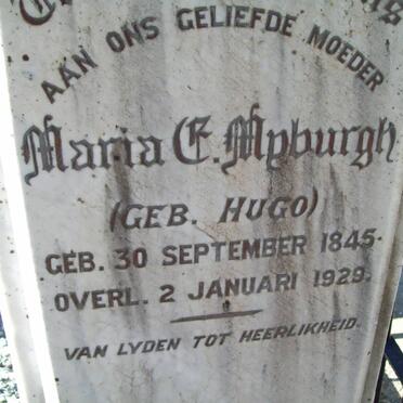 MYBURGH Maria C. nee HUGO 1845-1929