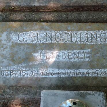 NOTHLING Christian Johannes 1878-1934 :: NOTHLING G.H. 1916-1983