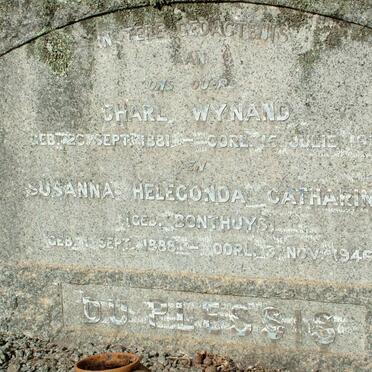 PLESSIS Charl Wynand, du 1881-1931 &amp; Susanna Helegonda Catharina BONTHUYS 1888-1946