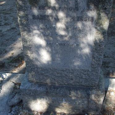 PLESSIS Barend J., du 1870-1917